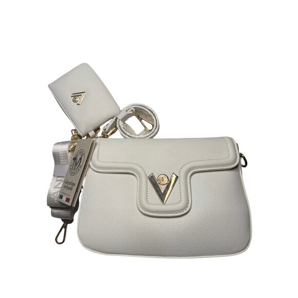 Valentino Orlandi White Crossbody Bag Set | NWT | Italian Design | $330 MSRP - Picture 1 of 6